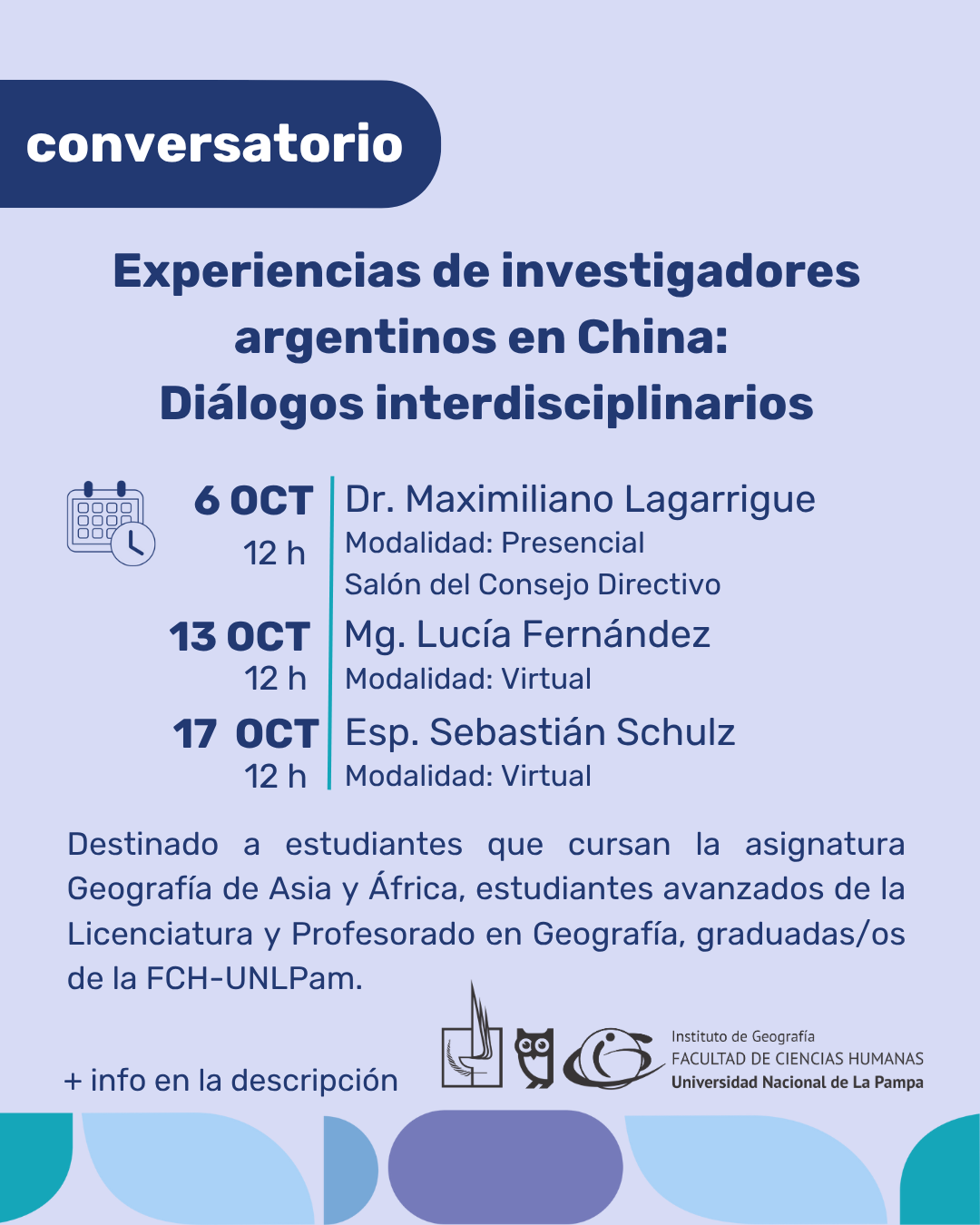 Conversatorio: Experiencias de investigadores argentinos en China: Diálogos interdisciplinarios